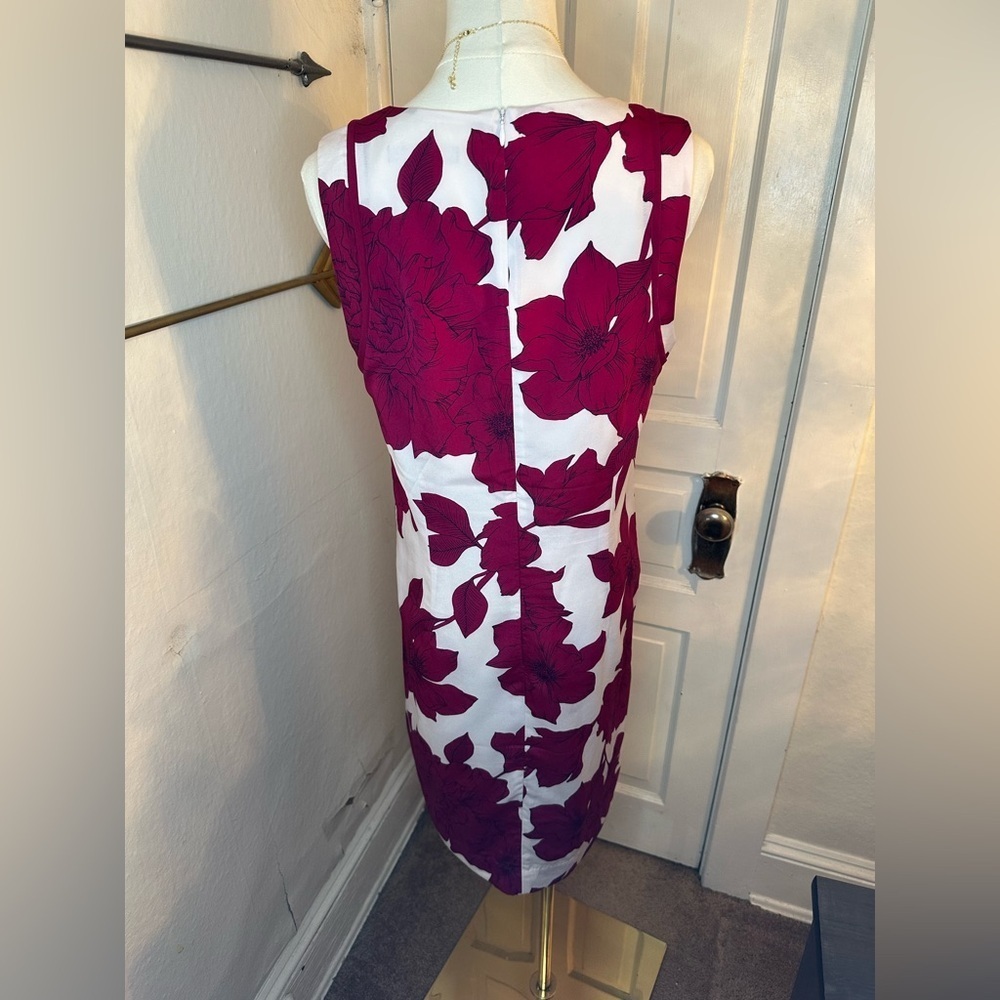 Banana Republic Red and White Floral Dress - Picture 5 of 6